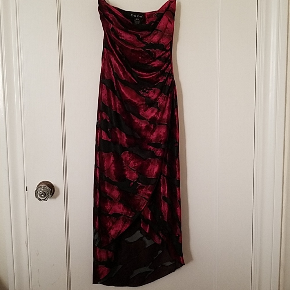 bebe strapless dress